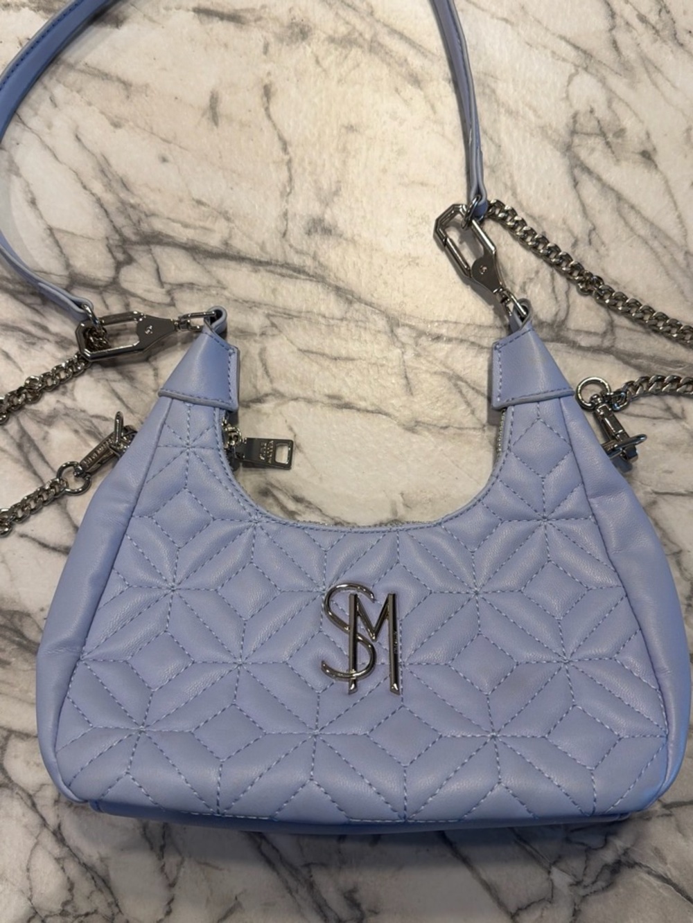 Light blue Steve Madden shoulder bag